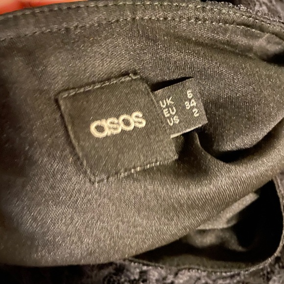 ASOS Body-Conscious LBD Mini Dress in Lace  Black / US 2 - Picture 2 of 2